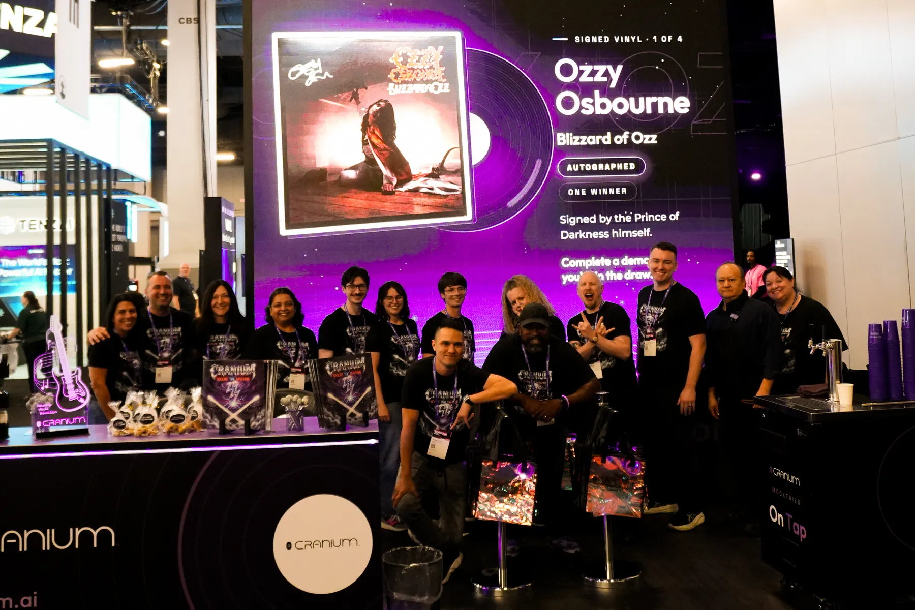 The Cranium team on stage at their Black Hat USA 2026 booth