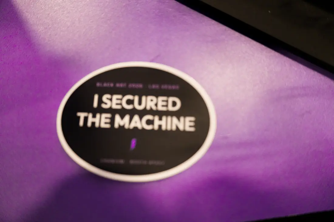 The &ldquo;I secured the machine&rdquo; sticker &mdash; the one everybody wanted