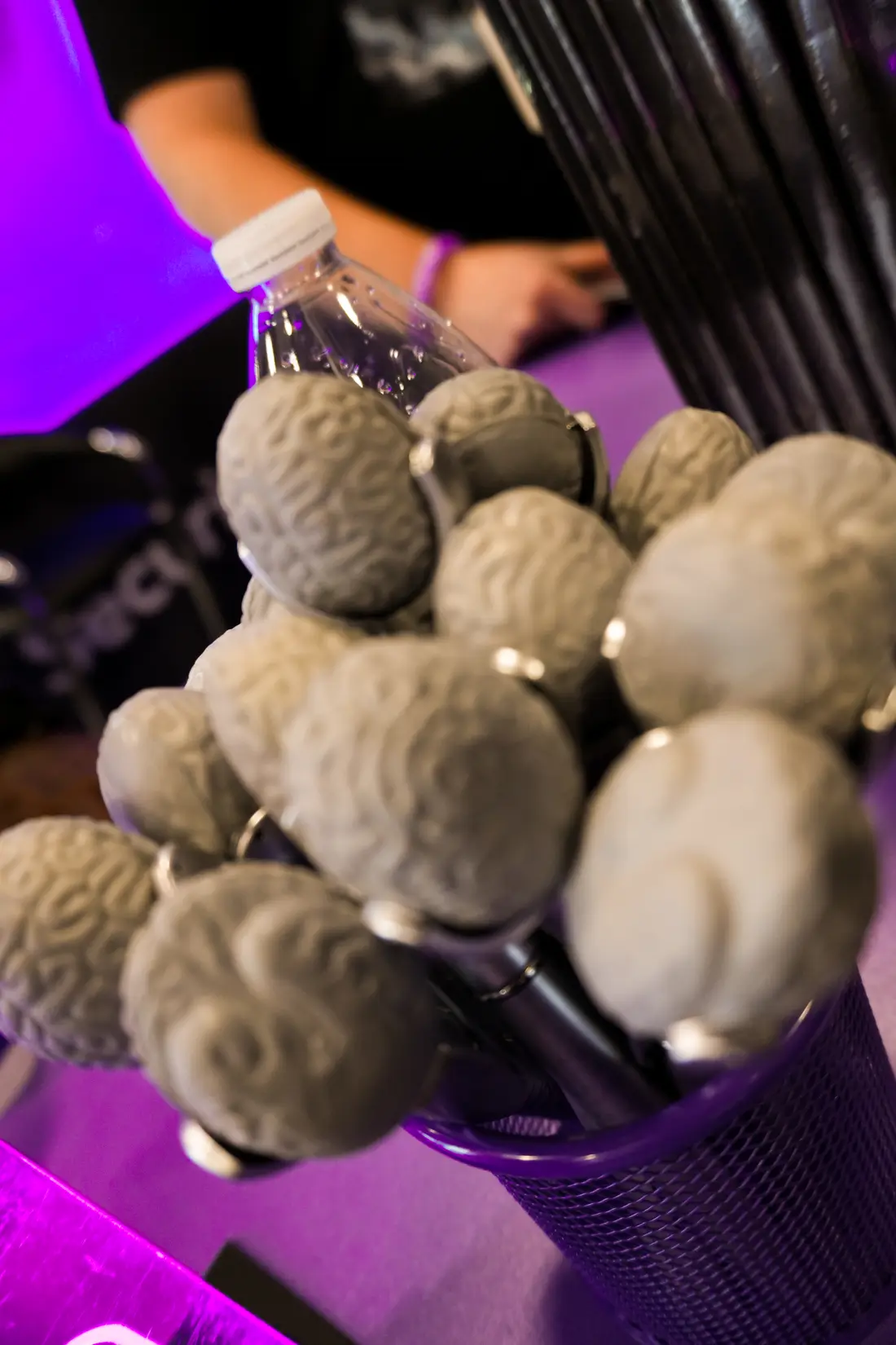 Snacks and mocktail garnish at the Cranium bar