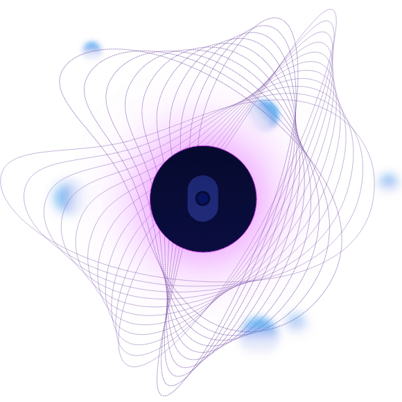 Two sets of lines curving around Cranium logo in a dynamic and free pattern