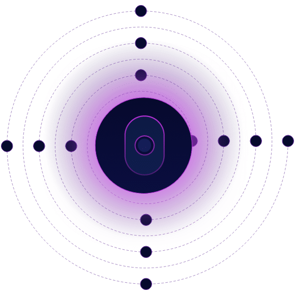 concentric circles around Cranium representing threat monitoring